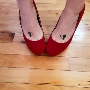 Red Velvet High Heels